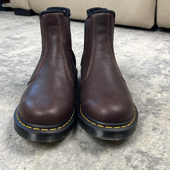 New Dr Martens 27821 Warm Wair Chelsea Boots Brown Womens 11 Mens 10 - Picture 4 of 11